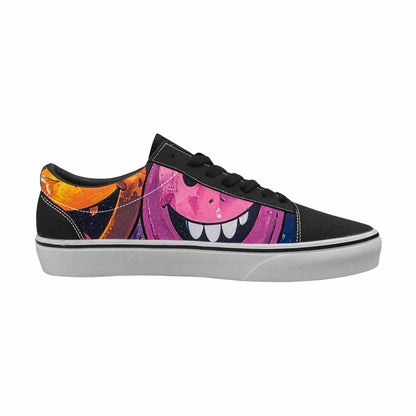 WOMEN'S Smiley Face Canvas Wearable Art Cottagecore Custom Sneakers
