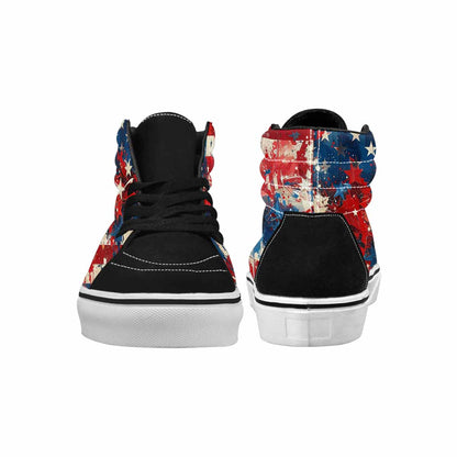 MEN'S Patriotic High Top Canvas Graphic Print Dark Academia Custom Kicks