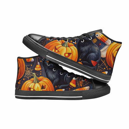 WOMEN'S Halloween High Top Canvas Dark Academia Shoes