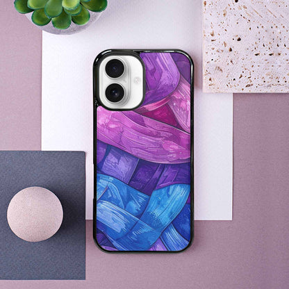 iPhone 16 Case — Bisexual Flag Color Theme Small Rainbow, Custom Designed Case Cover