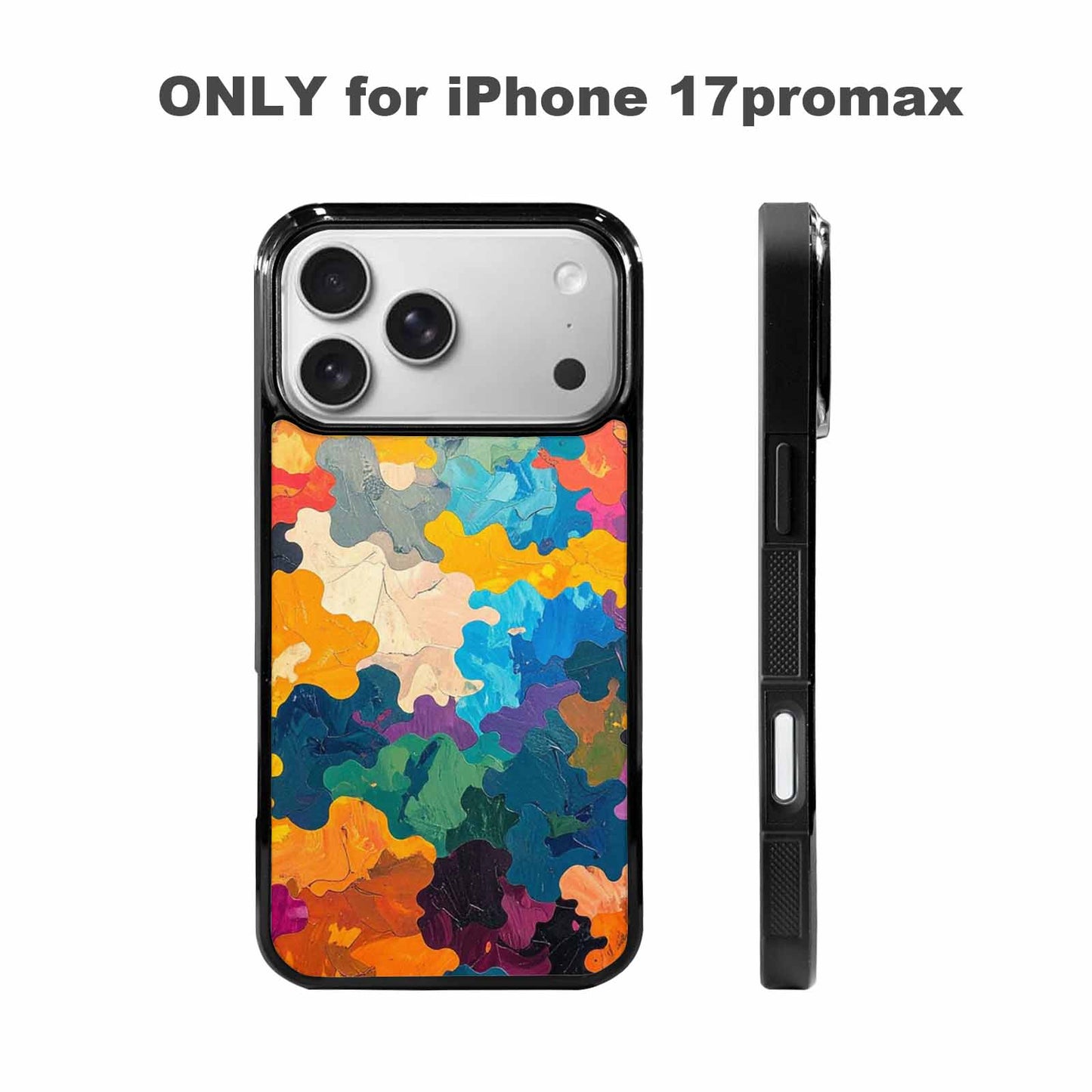 iPhone 17 Pro Max Case — Camo Patches Full Color Camo, Personalized Phone Case