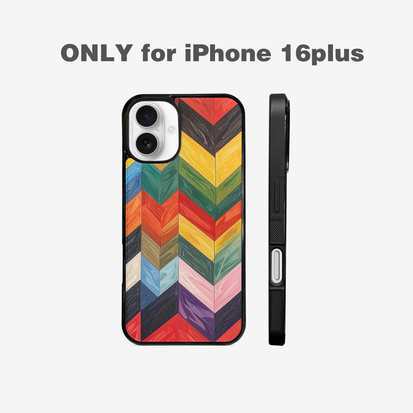 iPhone 16 Plus Case — Progress Pride Flag Color Theme Small, Custom Made Phone Cover