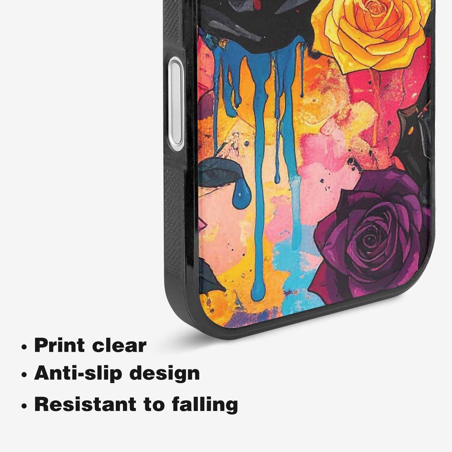 iPhone 16 Case — Gothic Rose Gothic Roses Pattern Hundreds, Customized Protective Case