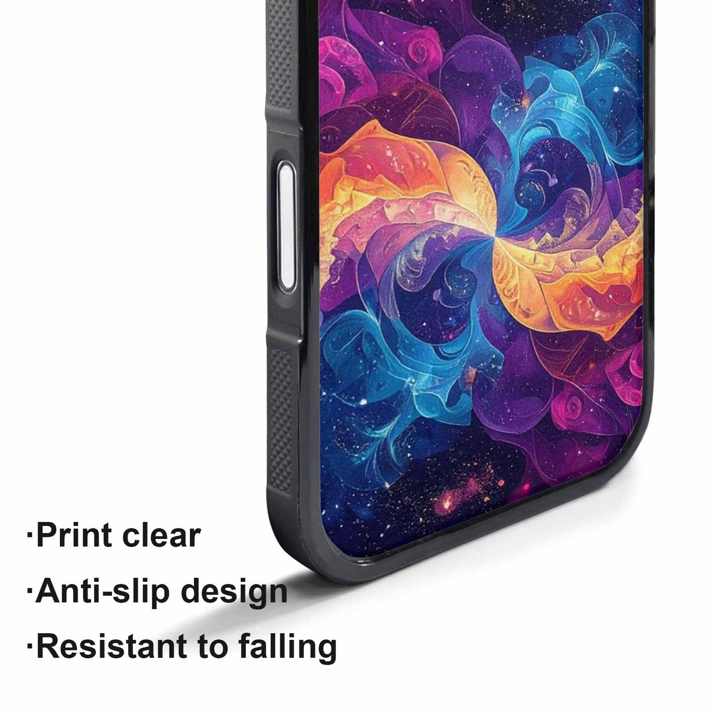 iPhone 17 Pro Max Case — Rose Galaxy Art Seamless Galaxy Space, Custom Phone Case