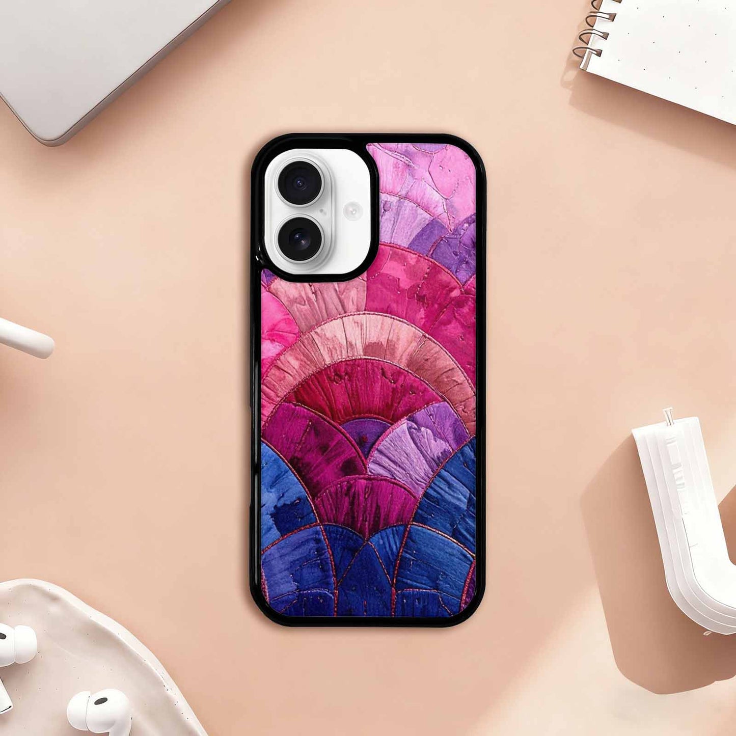 iPhone 17 Case — Vivid Camo Bisexual Camo, Custom Print Case Cover