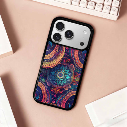 iPhone 17 Pro Case — Paisley Mandala Original Art, Custom Phone Case