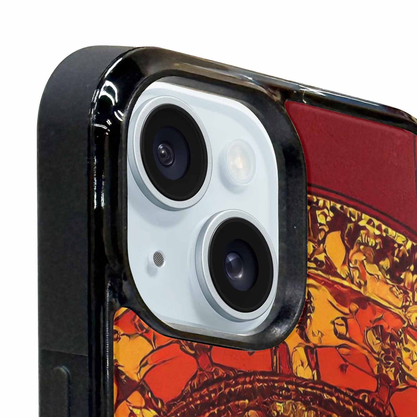 iPhone 15 Plus Case — Mandala Lions, Customized Protective Case