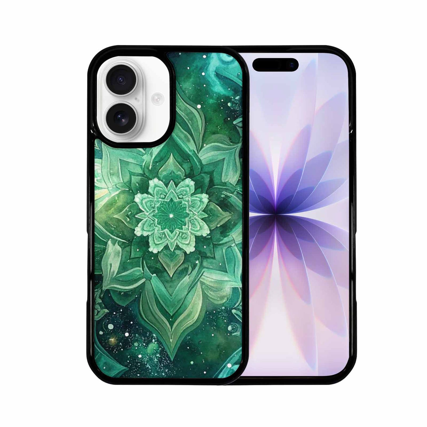 iPhone 17 Case — Galaxy Art Green Teal Galaxy Space, Original Design Phone Case