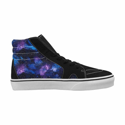 MEN'S Galaxy Art - High Top Canvas Dark Academia Custom Sneakers