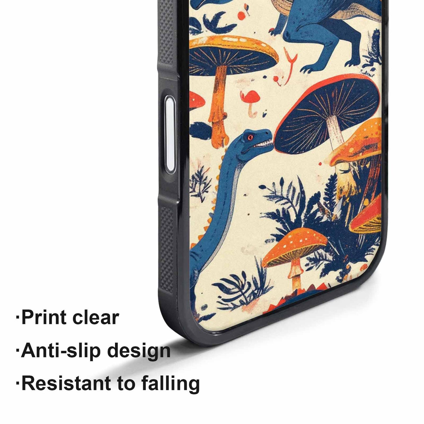 iPhone 17 Air Case — Vintage Dinosaurs Mushroom Retro Vintage, Custom Art Phone Cover