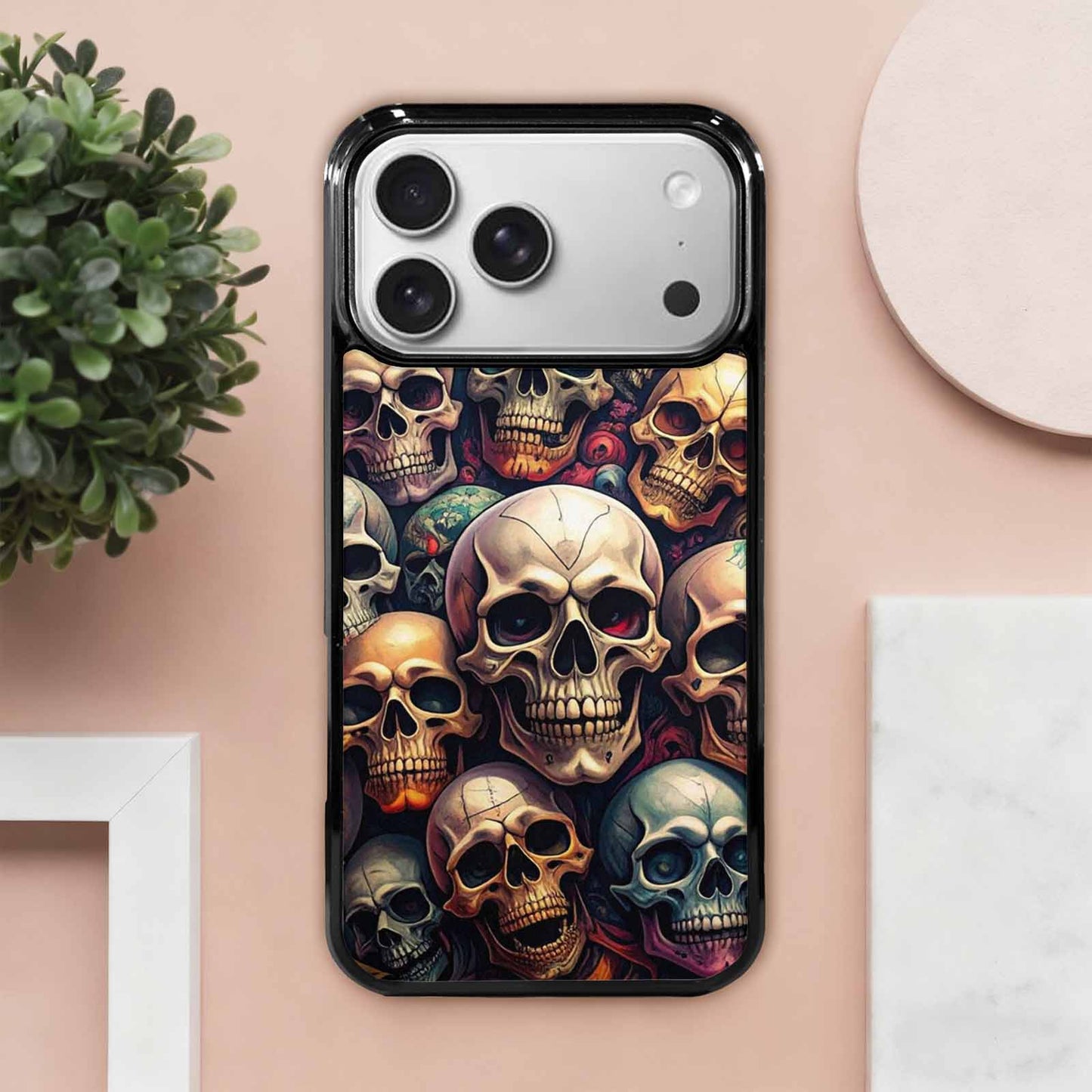 iPhone 17 Pro Max Case — Skull Dark Art Gothic Print Gothic, Custom Print Case Cover