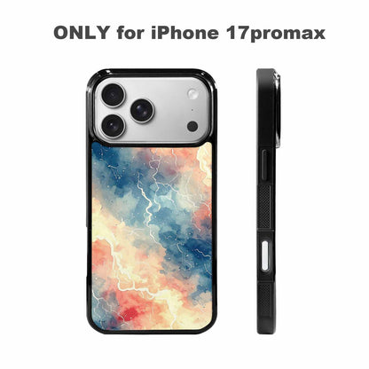 iPhone 17 Pro Max Case — Vintage Spring Lightning Retro Vintage, Custom Printed Phone Case