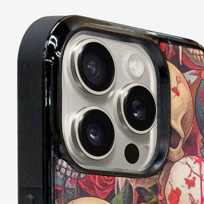 iPhone 16 Pro Max Case — Skulls And Roses Skulls And Roses, Custom Phone Case