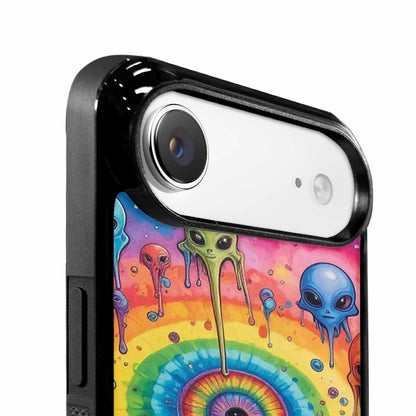 iPhone 17 Air Case — Melting Aliens Pattern Hundreds Of Alien, Custom Printed Phone Case