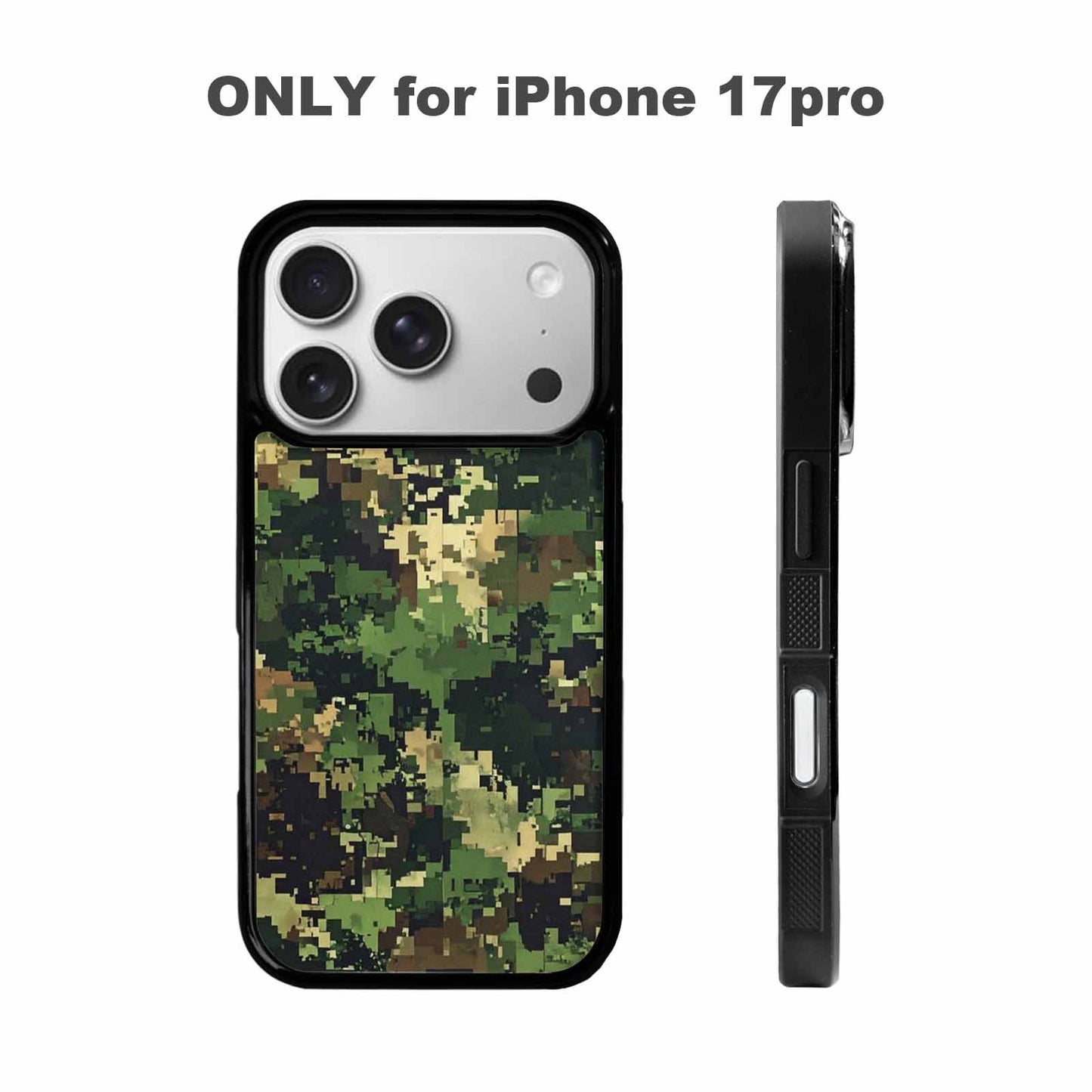 iPhone 17 Pro Case — Small Military Camouflage Blotch Pattern Camo, Custom Made Phone Cover