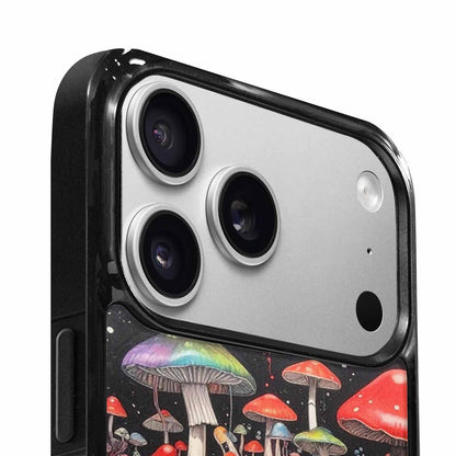 iPhone 17 Pro Max Case — Black &amp; Red Ink Original Art, Customized Protective Case