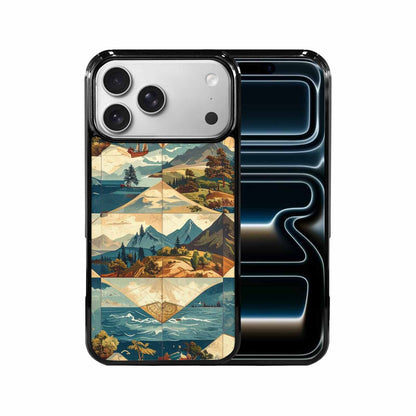 iPhone 17 Pro Max Case — Vintage Travel Artwork Pattern Retro Vintage, Custom Designed Case Cover