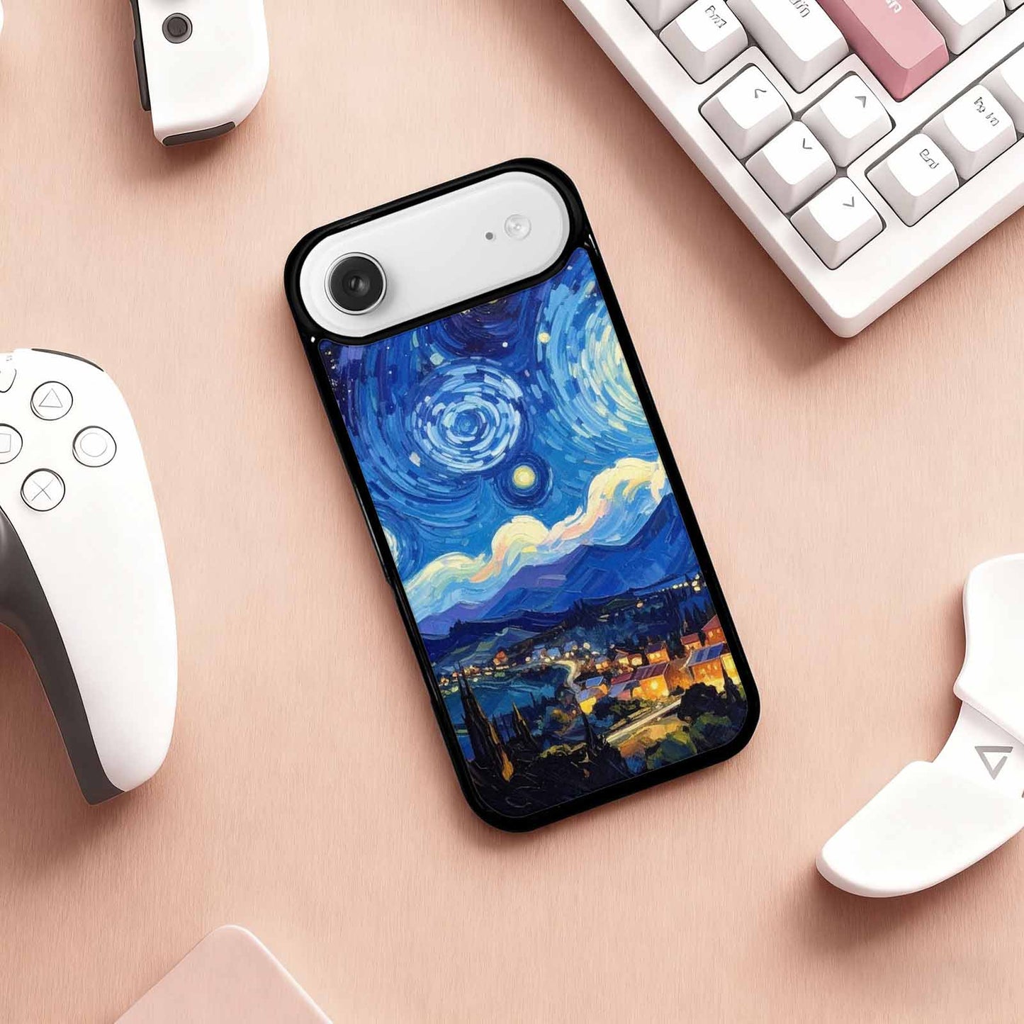 iPhone 17 Air Case — Starry Night Van Gogh Paint Galaxy, Customized Protective Case