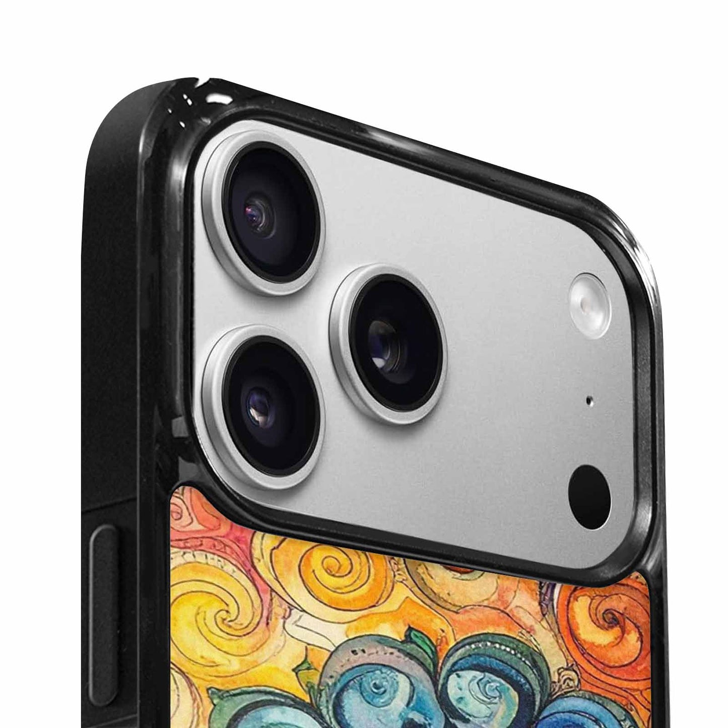 iPhone 17 Pro Max Case — Tie Dye Swirls (black Tie Dye, Unique Phone Case Design