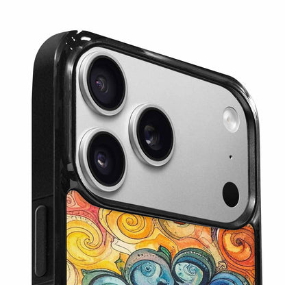 iPhone 17 Pro Max Case — Tie Dye Swirls (black Tie Dye, Unique Phone Case Design