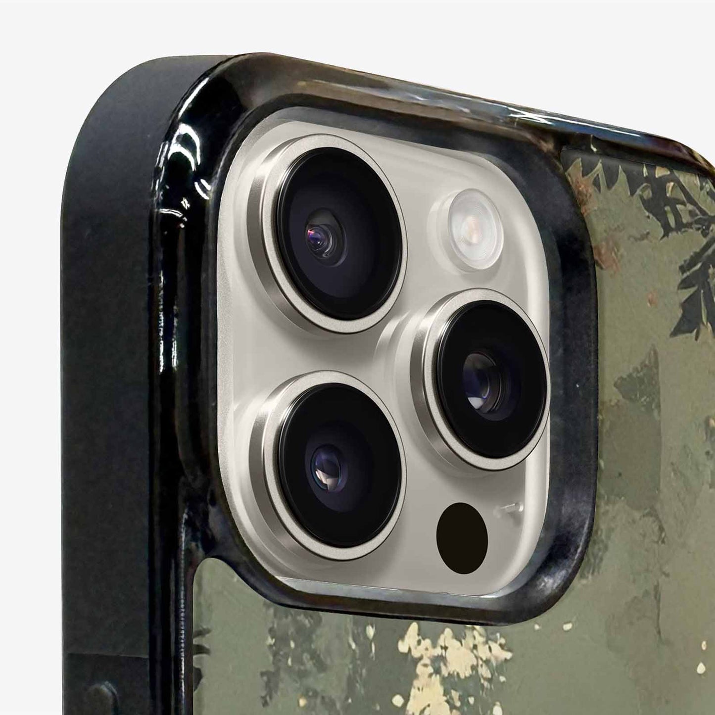 iPhone 15 Pro Max Case — Hunting Camouflage Pattern With Deer And, Custom Phone Case