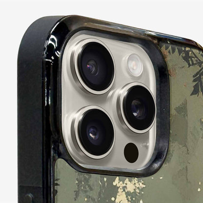 iPhone 15 Pro Max Case — Hunting Camouflage Pattern With Deer And, Custom Phone Case