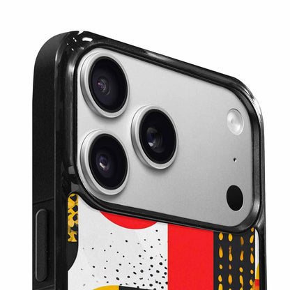 iPhone 17 Pro Case — Memphis Art Pattern Retro Vintage, Custom Made Phone Cover