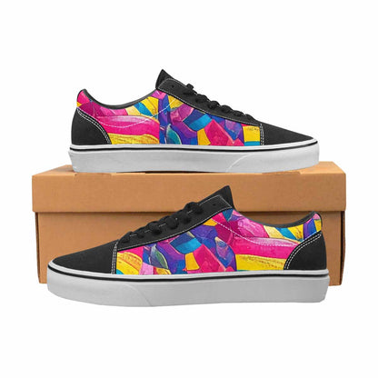 WOMEN'S Pansexual Flag Color Canvas Lace-Up Dreamcore Sneakers