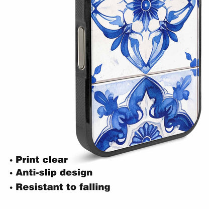 iPhone 15 Pro Max Case — Talavera Tile Floral, Custom Designed Case Cover