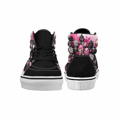 MEN'S Ice Cream Motif High Top Canvas Vivid Custom Sneakers