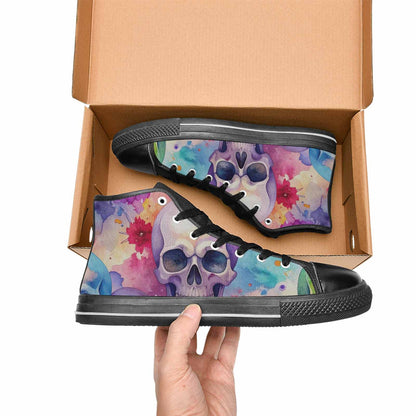 MEN'S Kulls - Watercolor High Top Canvas Aesthetic Custom Sneakers