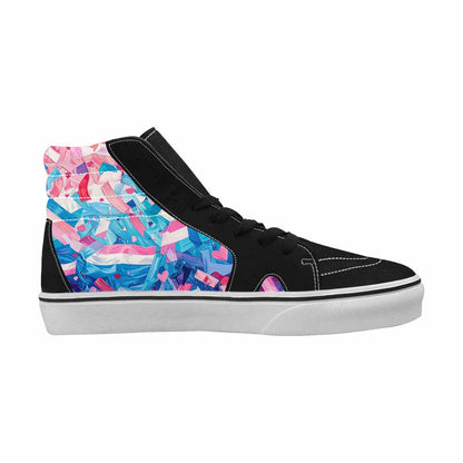 MEN'S Transgender Pride Flag High Top Canvas Dreamlike Custom Shoes