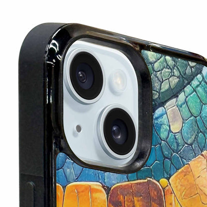 iPhone 15 Plus Case — Reptile Scale Full Color Vibrant Reptile, Custom Print Case Cover