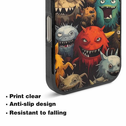 iPhone 16 Pro Case — Monsters Camomonsters Pattern Qch, Custom Printed Phone Case