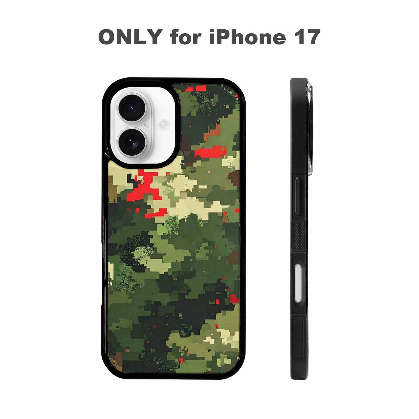 iPhone 17 Case — Small Military Camouflage Blotch Camo, Customized Protective Case