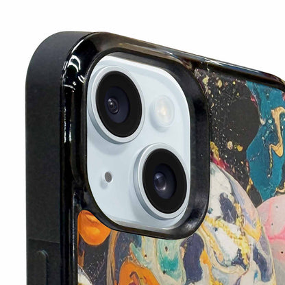iPhone 15 Plus Case — Aliens Marblealiens Pattern Dng Personalized Phone, Custom Printed Phone Case