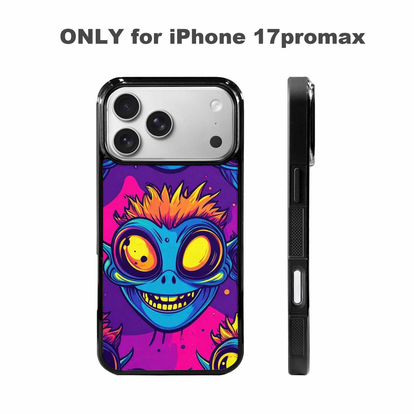 iPhone 17 Pro Max Case — Alien Ufo Cartoon Art Alien Scifi, Unique Phone Case Design