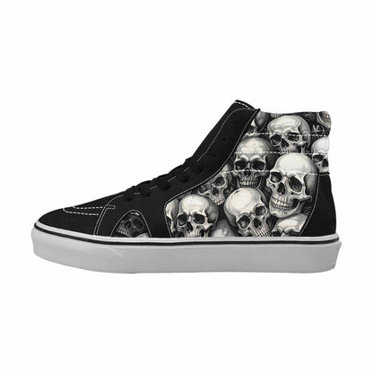 WOMEN'S Skulls - Classic High Top Canvas Vibrant Chaos Shoes