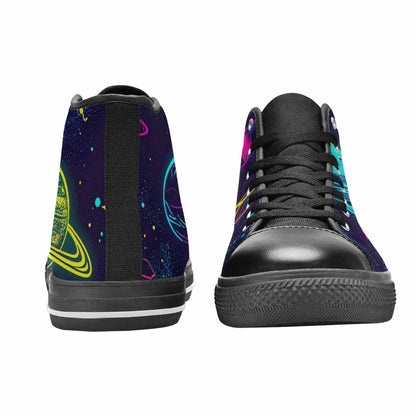 WOMEN'S Space Galaxy Astronaut High Top Canvas Y2K Shoes