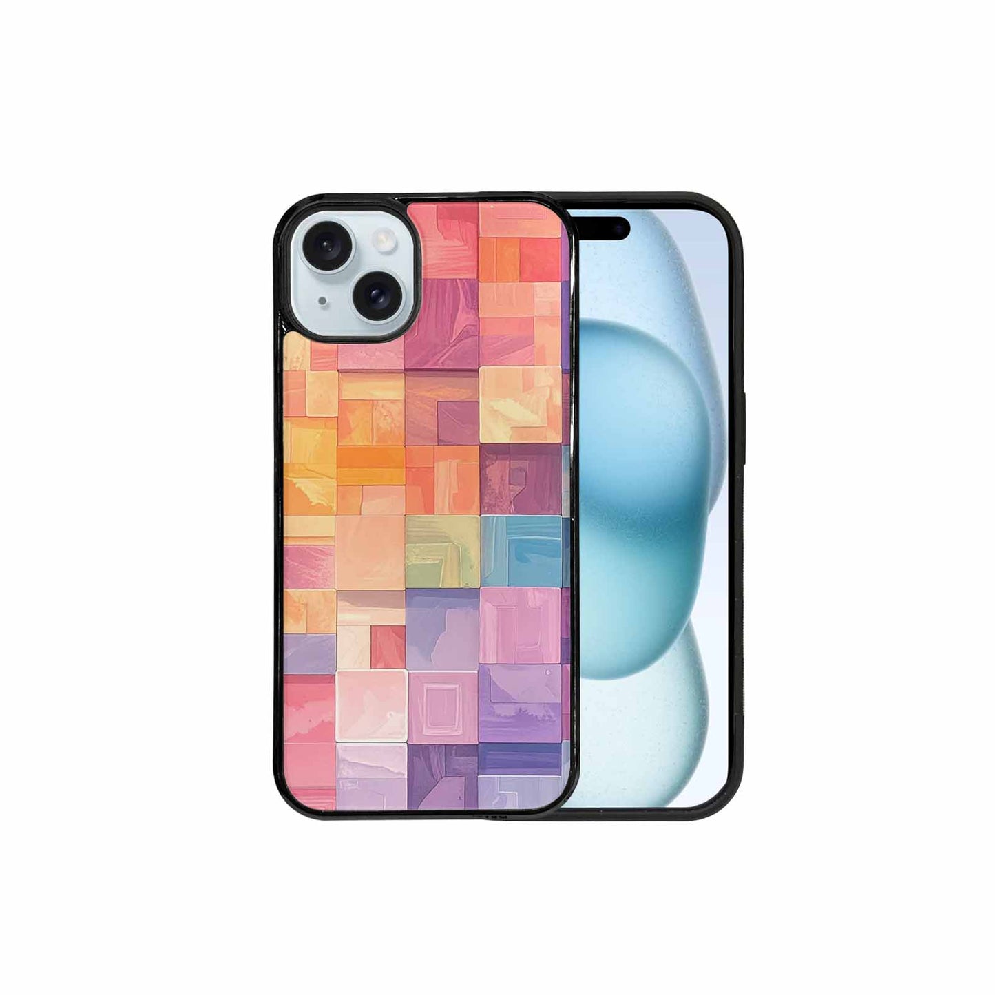 iPhone 15 Plus Case — Color Gradient Fade Pattern Hundreds Of, Custom Printed Phone Case