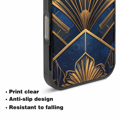 iPhone 16 Pro Case — Art Deco Illustration Pattern, Custom Art Phone Cover