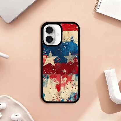 iPhone 17 Case — Patriotic Stars And Stripes Galaxy Space, Original Design Phone Case