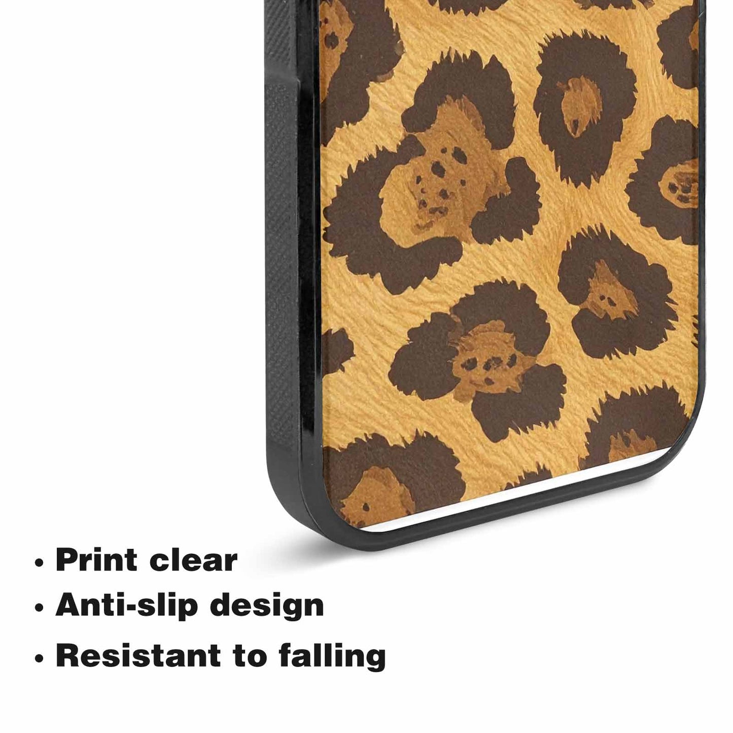 iPhone 15 Plus Case — Classic Leopard Print Warm Golden Tan, Original Design Phone Case