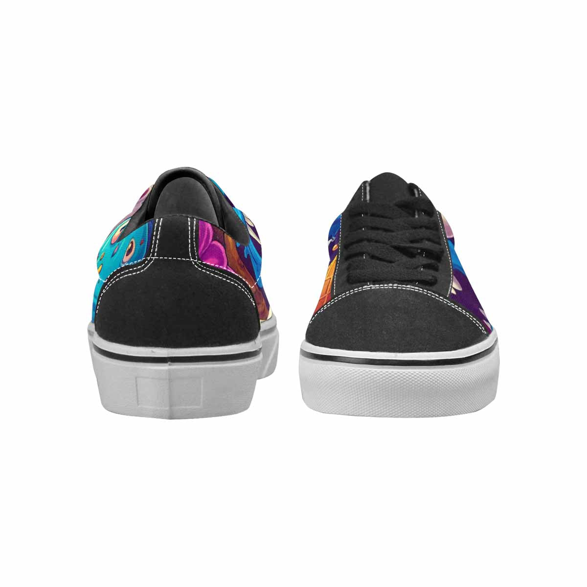WOMEN'S Melting Ice Cream Monster Lace-Up Canvas Cottagecore Sneakers