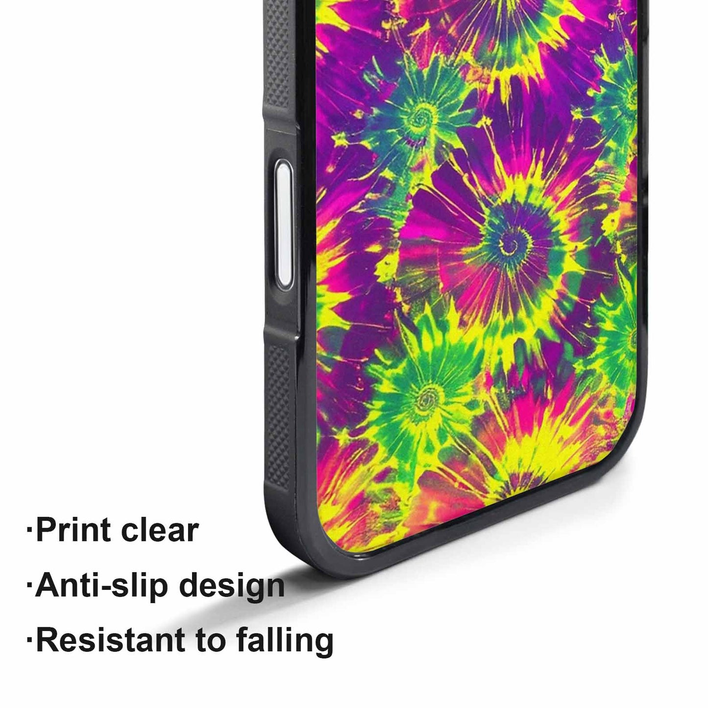 iPhone 17 Pro Case — Tie Dye Neon Acid Blended Tie, Custom Designed Case Cover