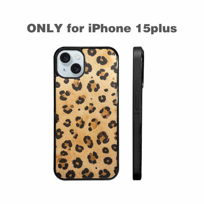 iPhone 15 Plus Case — Cheetah Print Sandy Tan Base With, Custom Print Case Cover