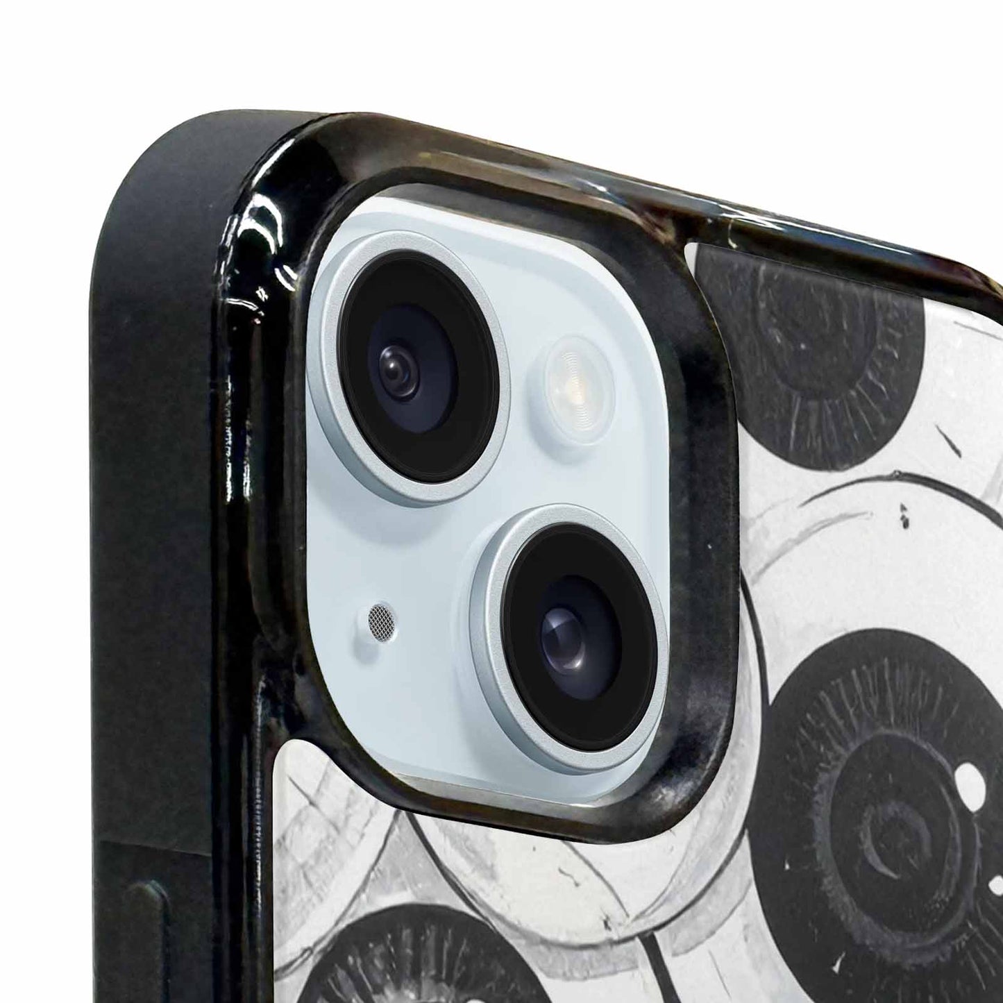 iPhone 15 Plus Case — Googly Cartoon Eyeballs Custom, Custom Art Phone Cover