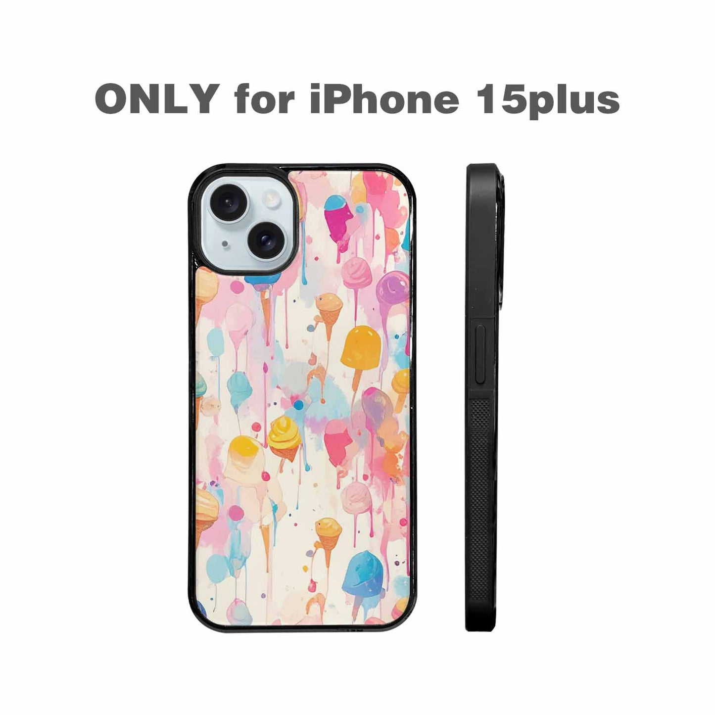 iPhone 15 Plus Case — Ice Cream Motif Ice Cream Motifs, Original Design Phone Case