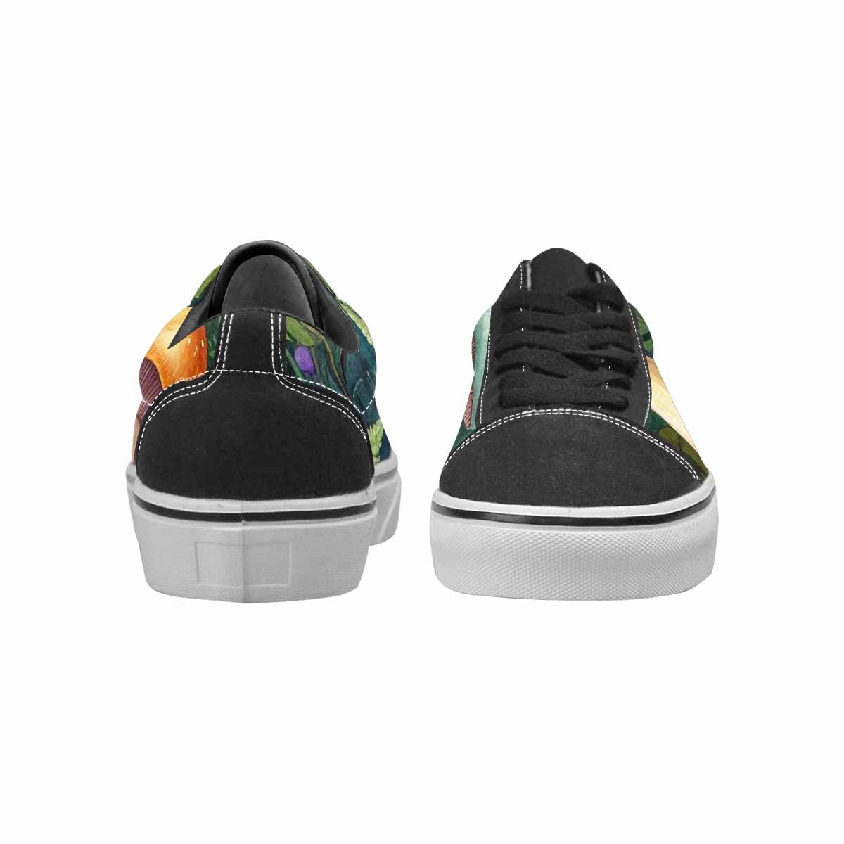 WOMEN'S Mushrooms  Botanical Mushrooms Lace-Up Canvas Grunge Custom Shoes