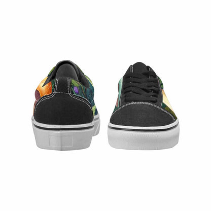 WOMEN'S Mushrooms  Botanical Mushrooms Lace-Up Canvas Grunge Custom Shoes